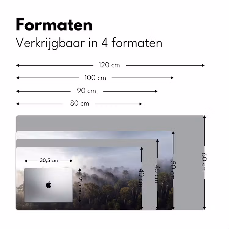 Bureau onderlegger - Bos - Mist - Natuur - Groen — 8