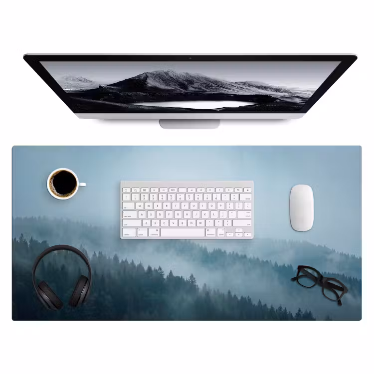 Bureau onderlegger - Bos - Mist - Vogels - Natuur - Groen — 4
