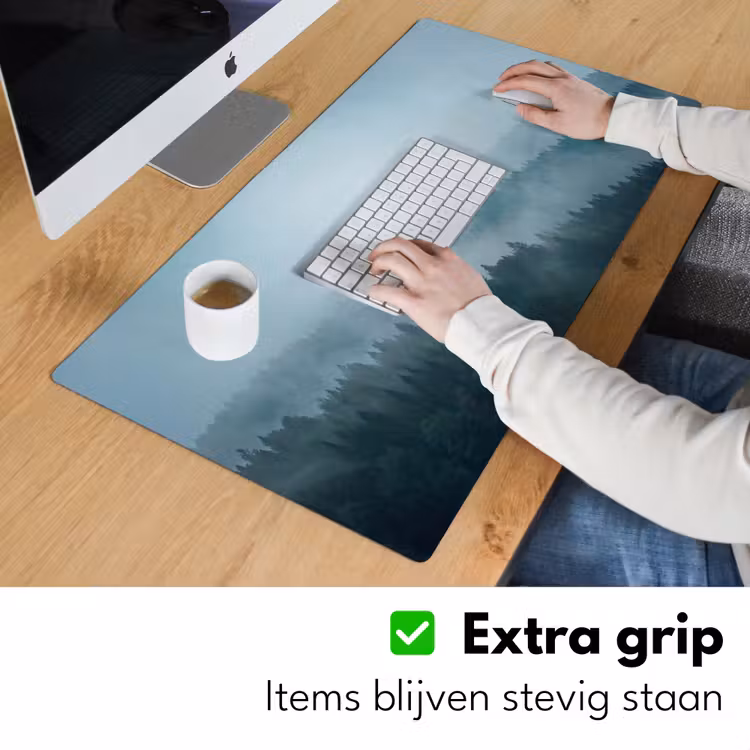 Bureau onderlegger - Bos - Mist - Vogels - Natuur - Groen — 6