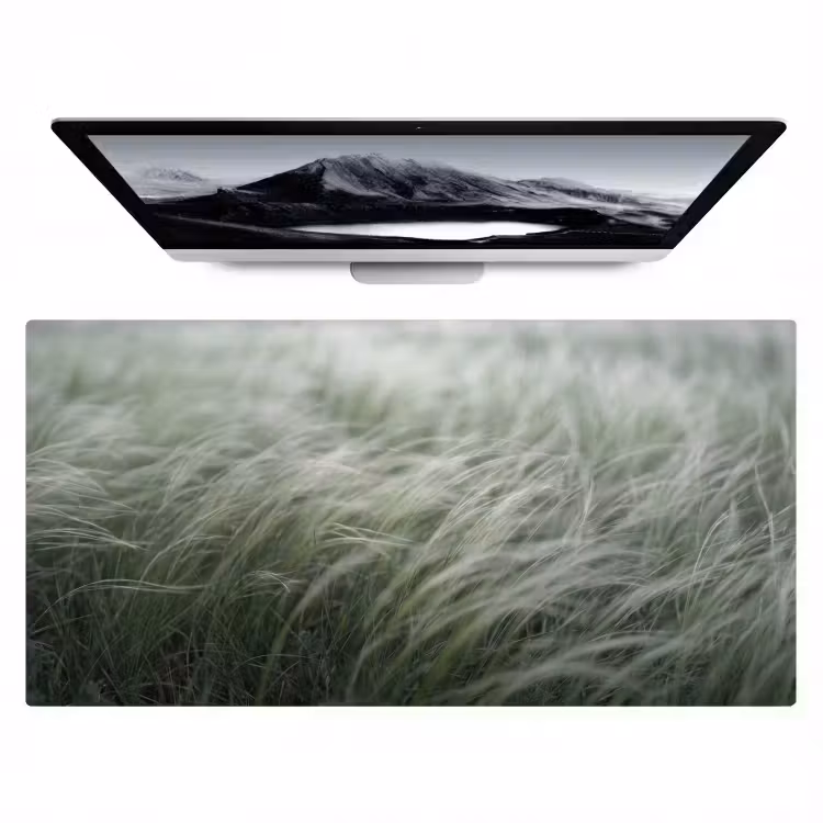 Bureau onderlegger - Gras - Wazig - Natuur - Groen - Zacht — 1