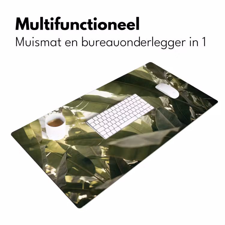 Bureau onderlegger - Natuur - Bladeren - Groen - Tropisch - Detail — 7