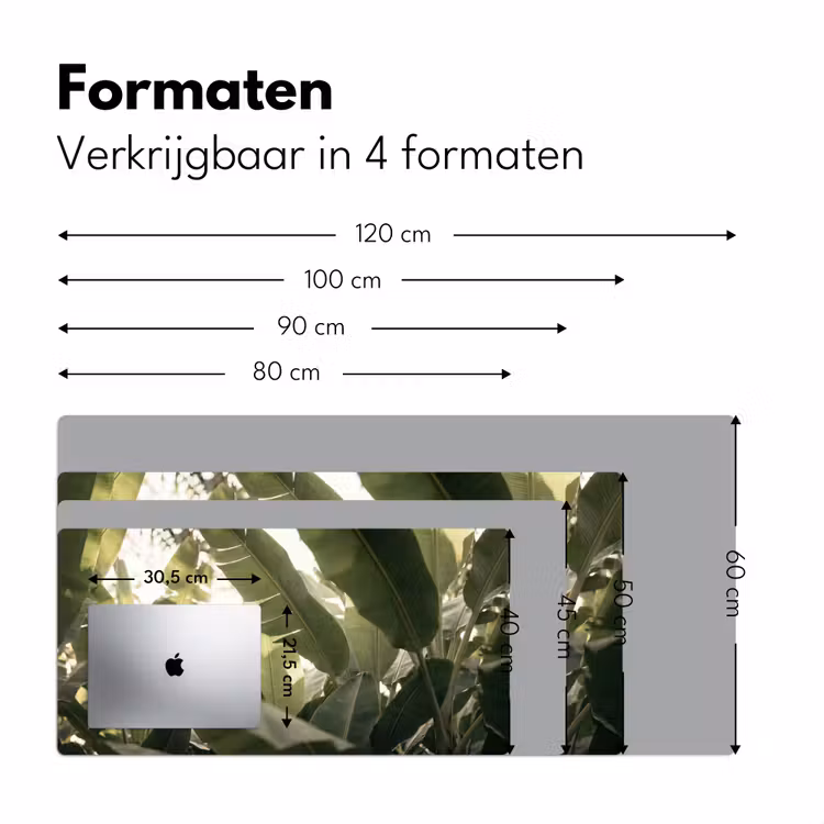 Bureau onderlegger - Natuur - Bladeren - Groen - Tropisch - Detail — 8
