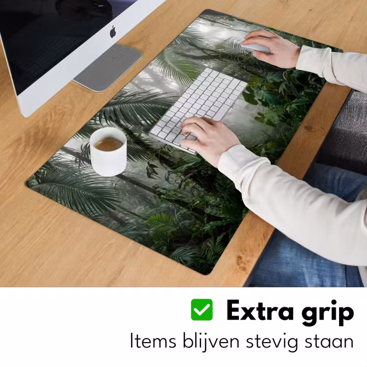 Bureau onderlegger - Natuur - Jungle - Mist - Tropisch - Groen — 6