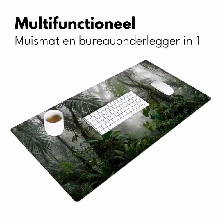 Bureau onderlegger - Natuur - Jungle - Mist - Tropisch - Groen — 7