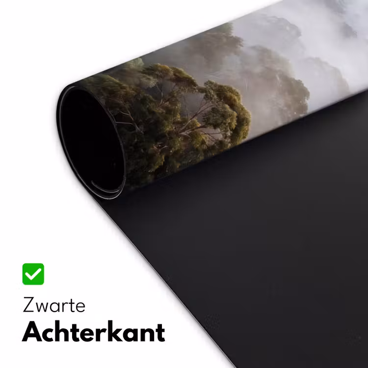 Bureau onderlegger - Natuur - Mist - Bos - Ochtend - Goud — 5