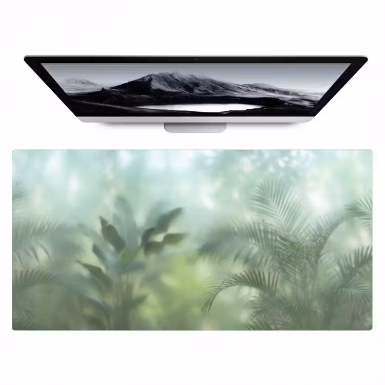 Bureau onderlegger - Natuur - Vervaagd - Groen - Abstract - Modern — 1