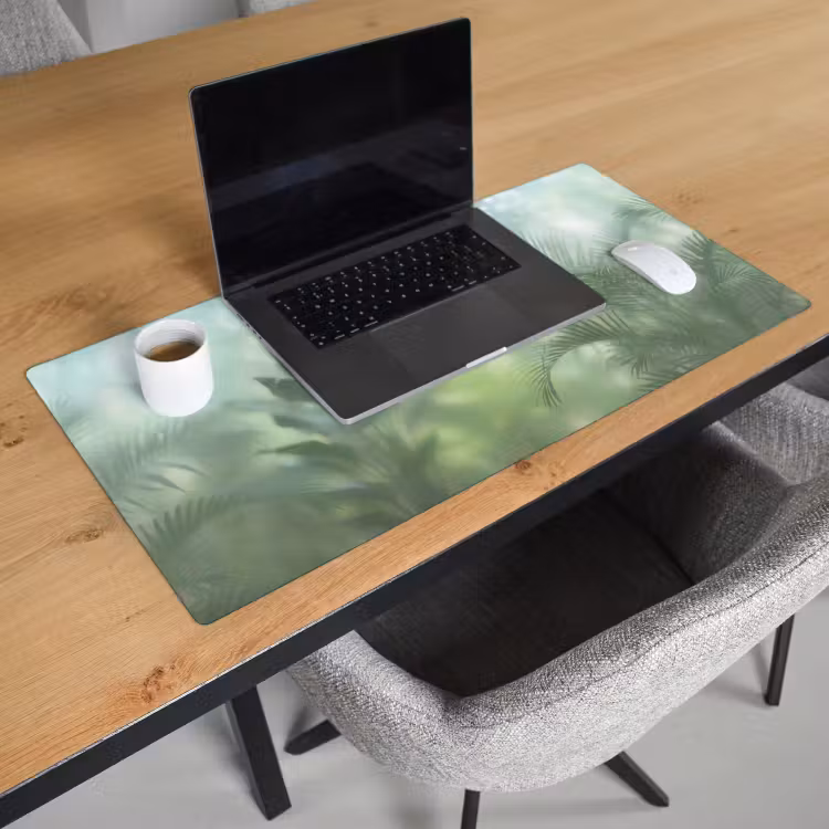 Bureau onderlegger - Natuur - Vervaagd - Groen - Abstract - Modern — 3