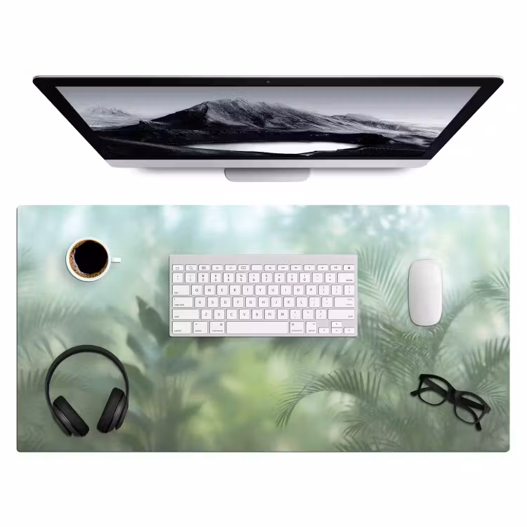 Bureau onderlegger - Natuur - Vervaagd - Groen - Abstract - Modern — 4