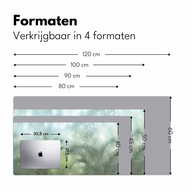 Bureau onderlegger - Natuur - Vervaagd - Groen - Abstract - Modern — 8