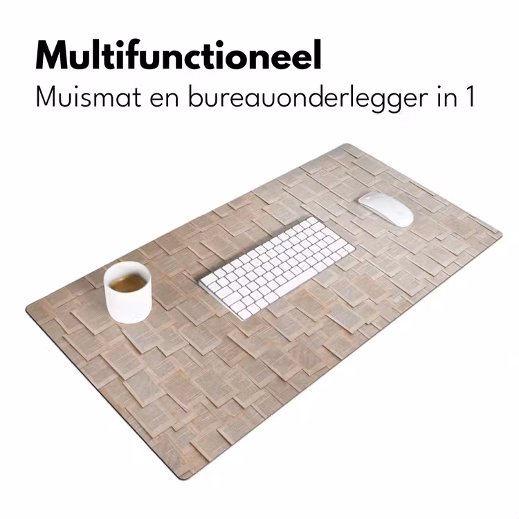Bureau onderlegger - Boekpagina - Collage - Literatuur - Vintage - Beige — 7