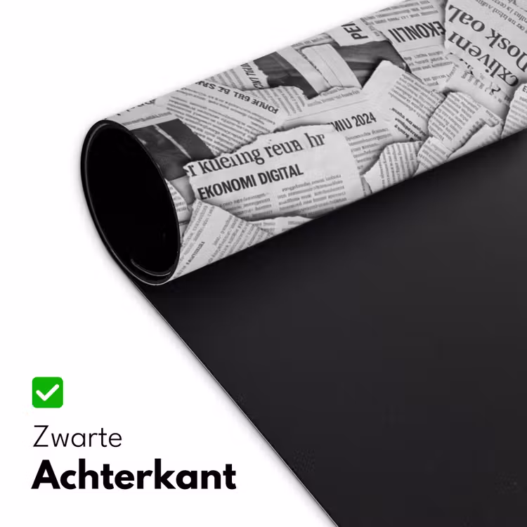 Bureau onderlegger - Krant - Versnipperd - Textuur - Zwart-wit - Abstract — 5