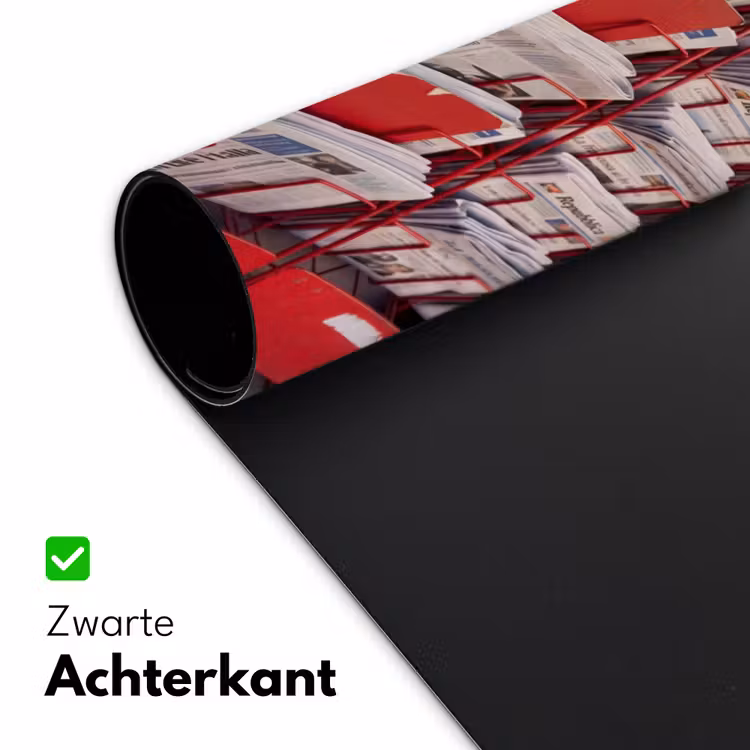 Bureau onderlegger - Kranten - Rek - Stedelijk - Dagelijks leven - Rood — 5