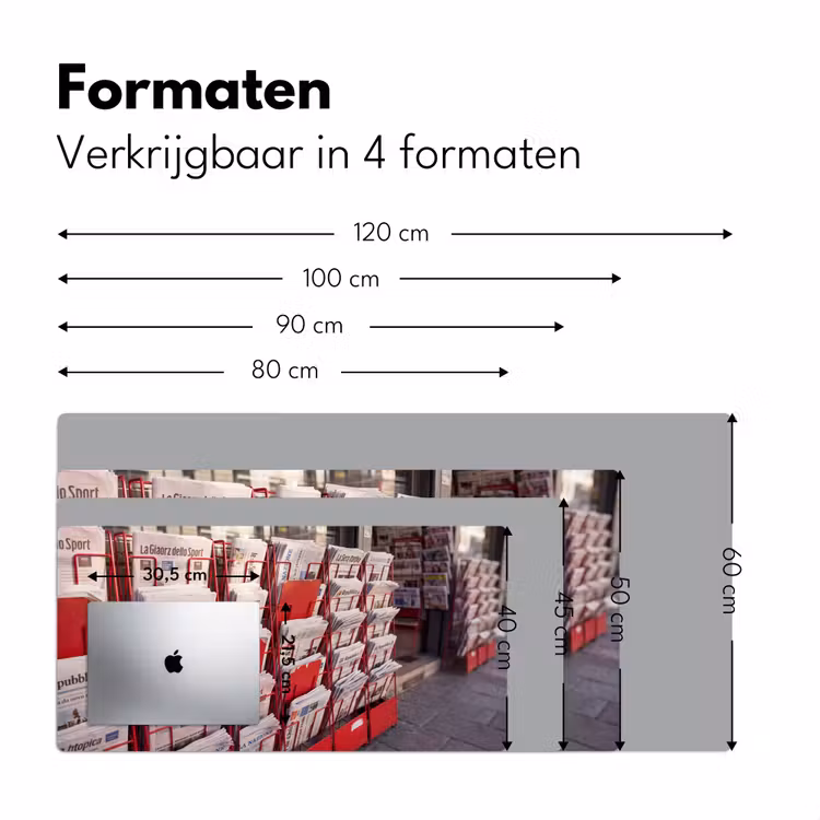 Bureau onderlegger - Kranten - Rek - Stedelijk - Dagelijks leven - Rood — 8