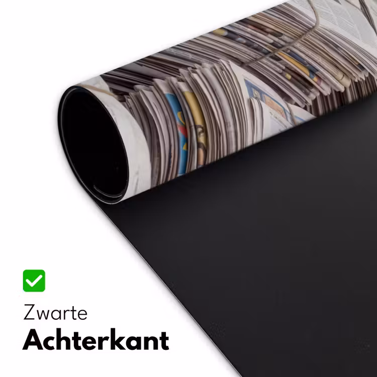 Bureau onderlegger - Kranten - Stapels - Touw - Informatie - Vintage — 5
