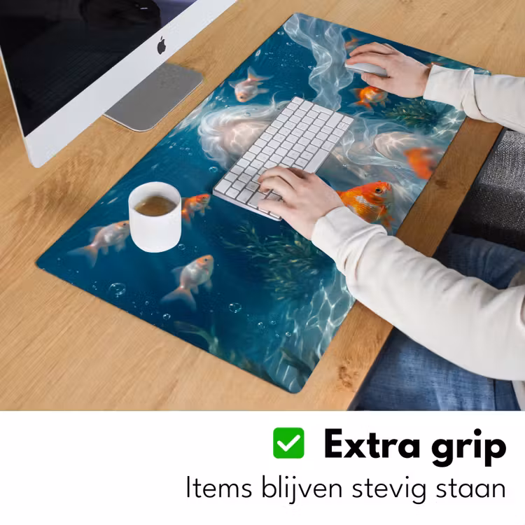Bureau onderlegger - Mens - Onderwater - Vis - Modern - Blauw — 6