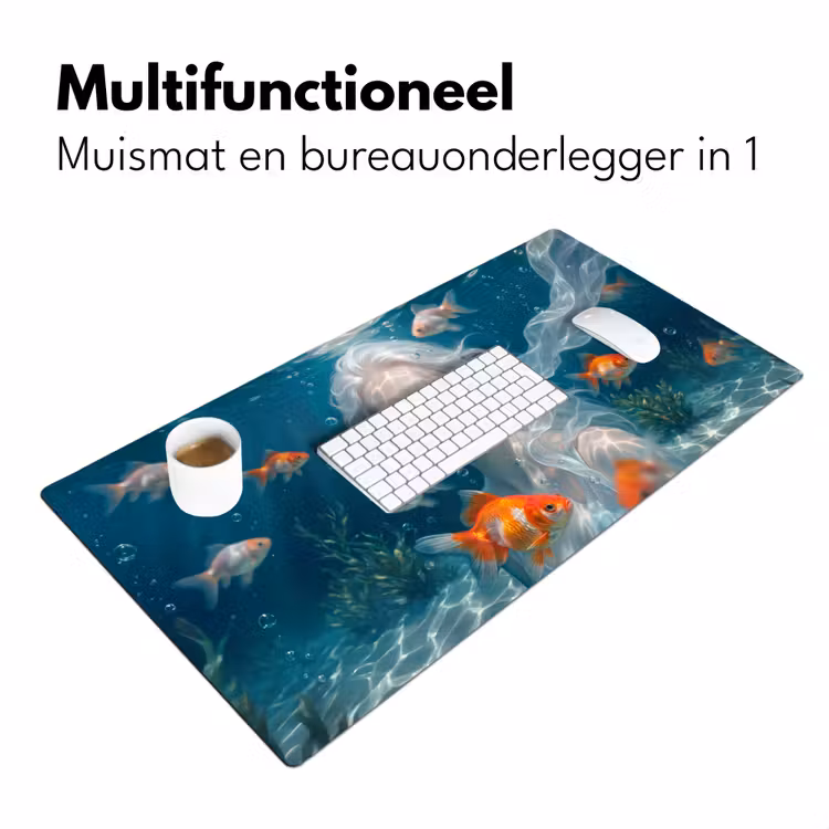 Bureau onderlegger - Mens - Onderwater - Vis - Modern - Blauw — 7