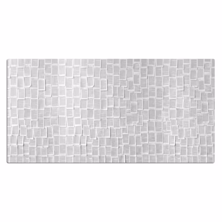 Bureau onderlegger - Papier - Overlappend - Textuur - Modern - Wit — 2