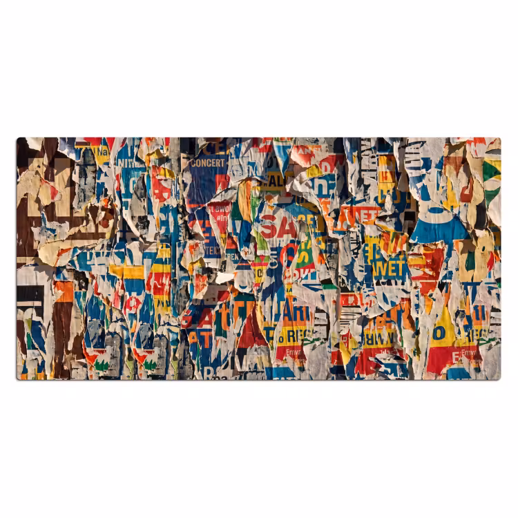 Bureau onderlegger - Abstract - Gelaagd papier - Urban - Modern - Kleurrijk — 2