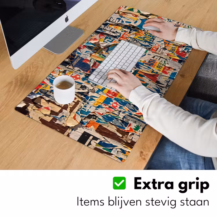Bureau onderlegger - Abstract - Gelaagd papier - Urban - Modern - Kleurrijk — 6