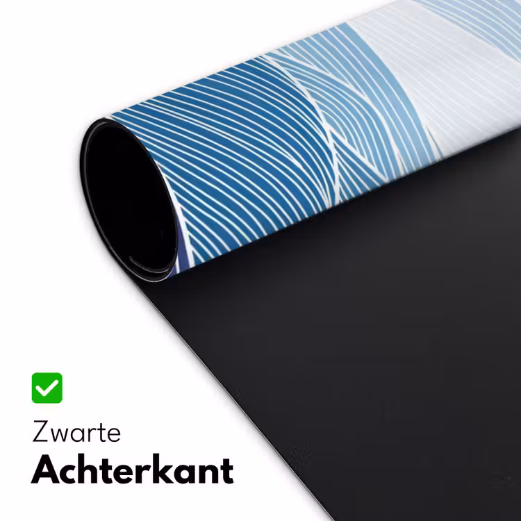 Bureau onderlegger - Abstract - Golven - Patroon - Blauw - Modern — 5