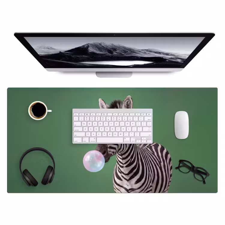 Bureau onderlegger - Dier - Bril - Bel - Modern - Groen — 4
