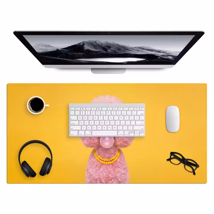 Bureau onderlegger - Hond - Kauwgum - Dieren - Modern - Roze — 4