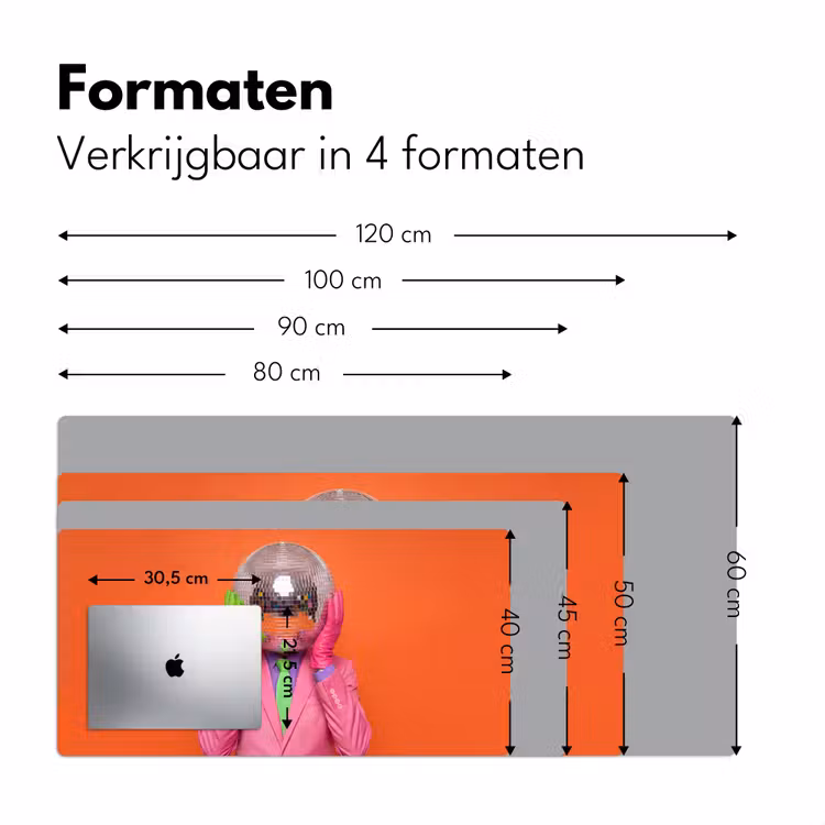 Bureau onderlegger - Kunst - Disco bal - Kleurrijk - Modern - Studio — 8
