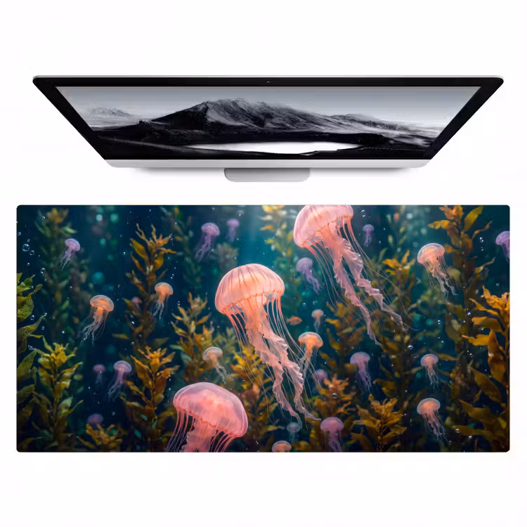 Bureau onderlegger - Kwal - Roze - Onderwater - Zeeleven - Dieren — 1