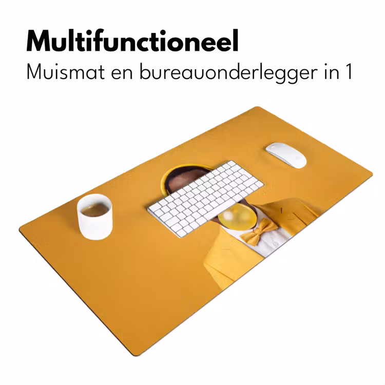 Bureau onderlegger - Man - Bubblegum - Portret - Geel - Modern — 7