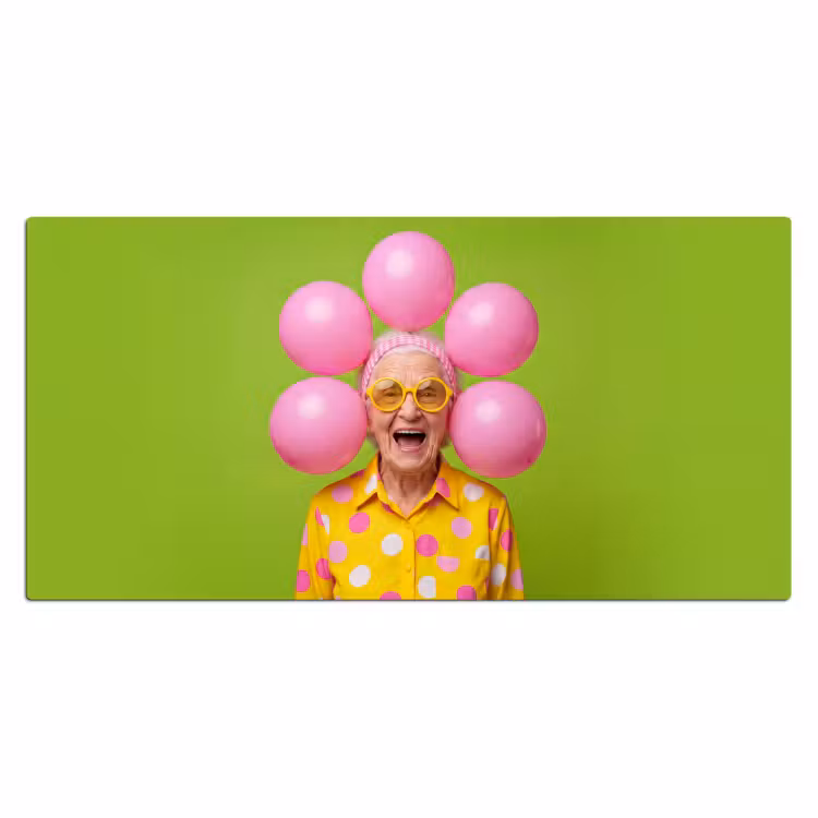 Bureau onderlegger - Mens - Ballonnen - Feest - Kleurrijk - Roze — 2