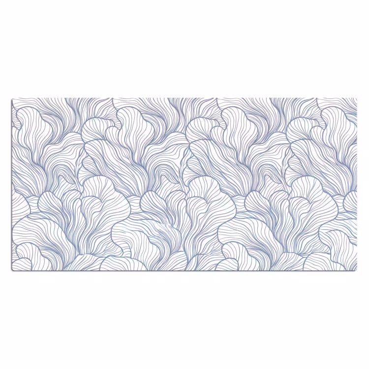 Bureau onderlegger - Patroon - Lijnen - Organisch - Abstract - Blauw — 2