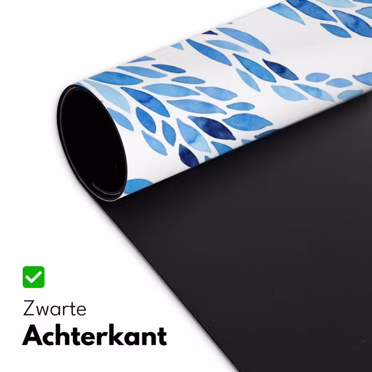 Bureau onderlegger - Bladeren - Aquarel - Patroon - Modern - Blauw — 5