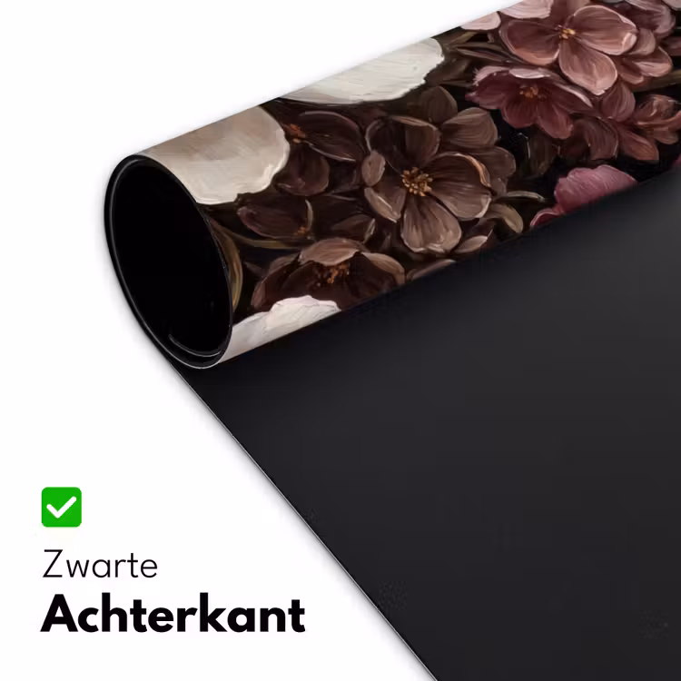 Bureau onderlegger - Bloemen - Boeket - Klassiek - Donker - Rood — 5