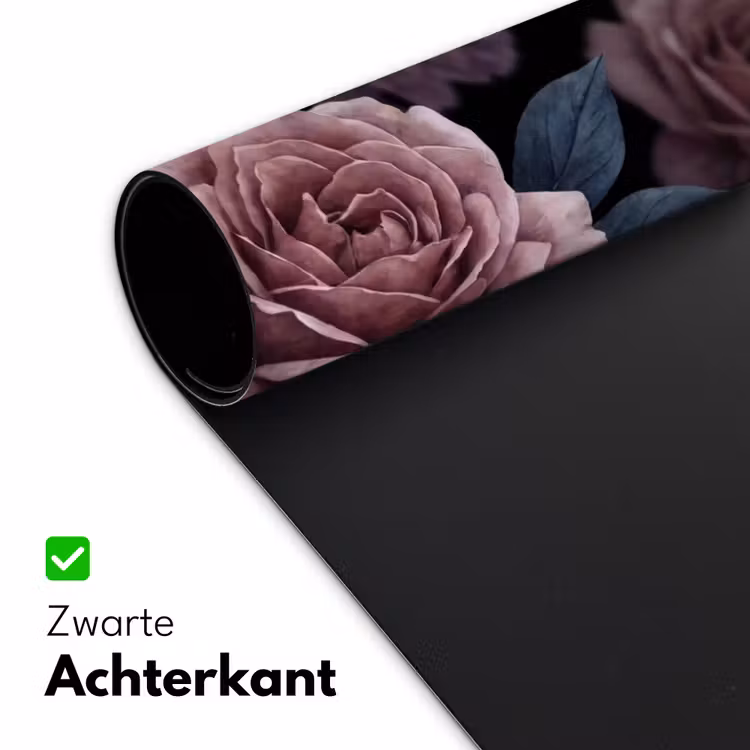 Bureau onderlegger - Bloemen - Patroon - Donker - Botanisch - Paars — 5