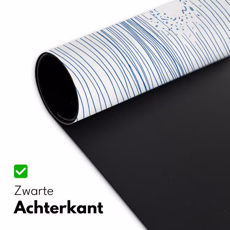 Bureau onderlegger - Golf - Brekende - Natuur - Minimalistisch - Blauw — 5
