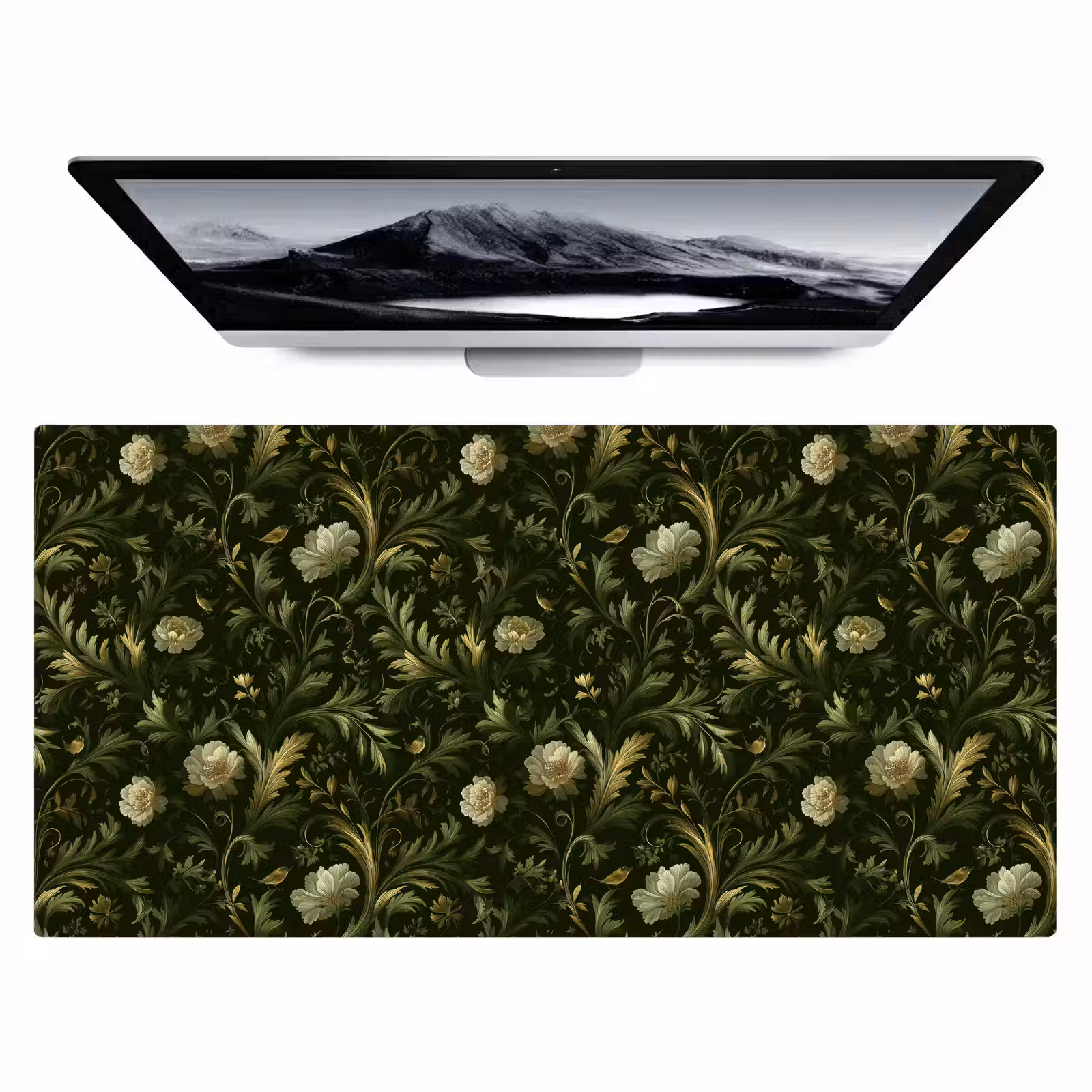 Bureau onderlegger - Botanisch - Naadloos - Bloemen — 1