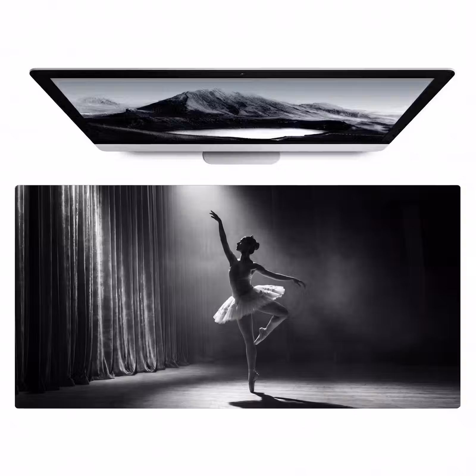 Bureau onderlegger - Danser - Podium - Zwart-wit - Kunst - Klassiek — 1
