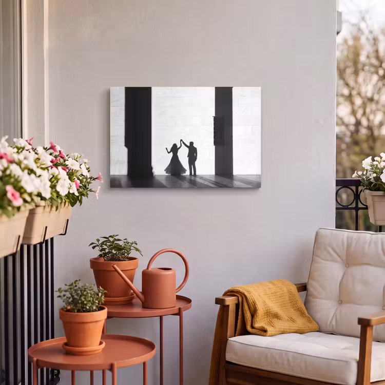 Buiten canvas - Mensen - Schaduw - Dans - Zwart-wit - Liefde — 4