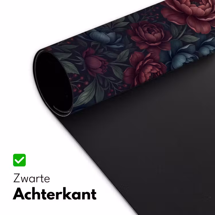 Bureau onderlegger - Bloemen - Patroon - Natuur - Klassiek - Donker — 5