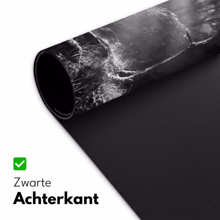 Bureau onderlegger - Bos - Lichtstralen - Natuur - Zwart-wit — 5