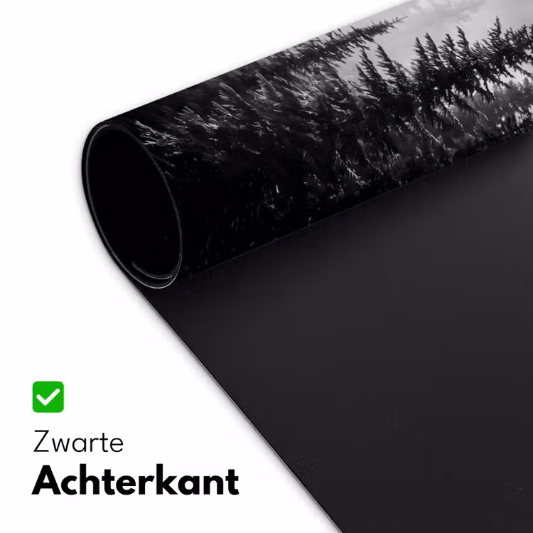 Bureau onderlegger - Bos - Mist - Winter - Monochroom - Natuur — 5