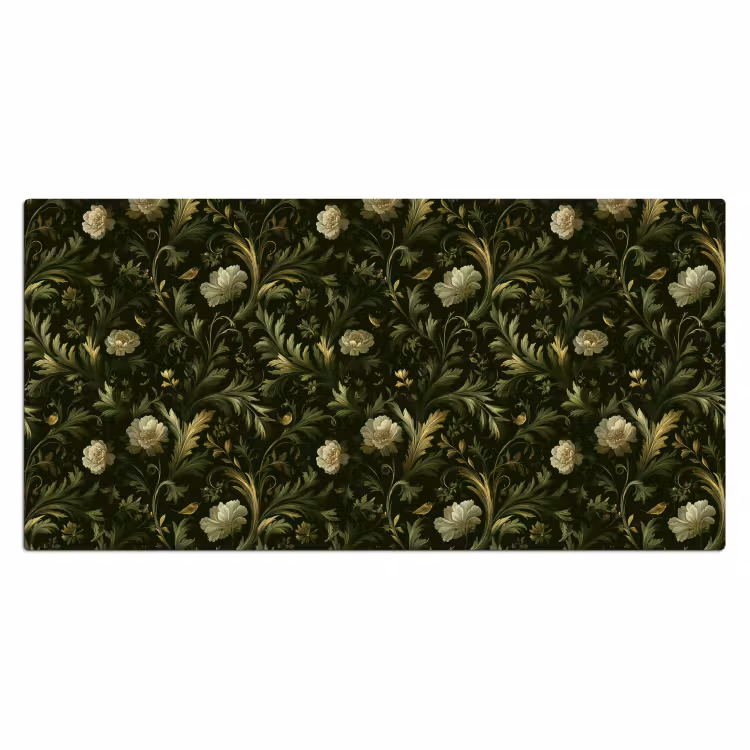Bureau onderlegger - Botanisch - Naadloos - Bloemen — 2