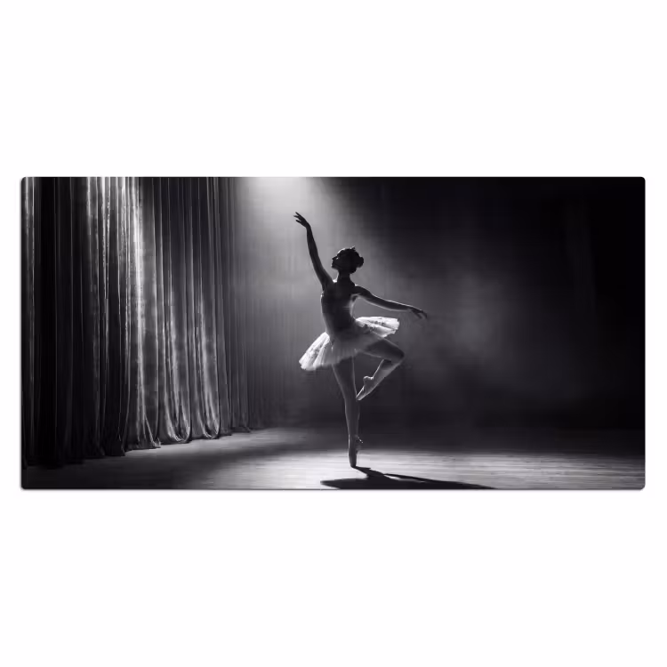 Bureau onderlegger - Danser - Podium - Zwart-wit - Kunst - Klassiek — 2
