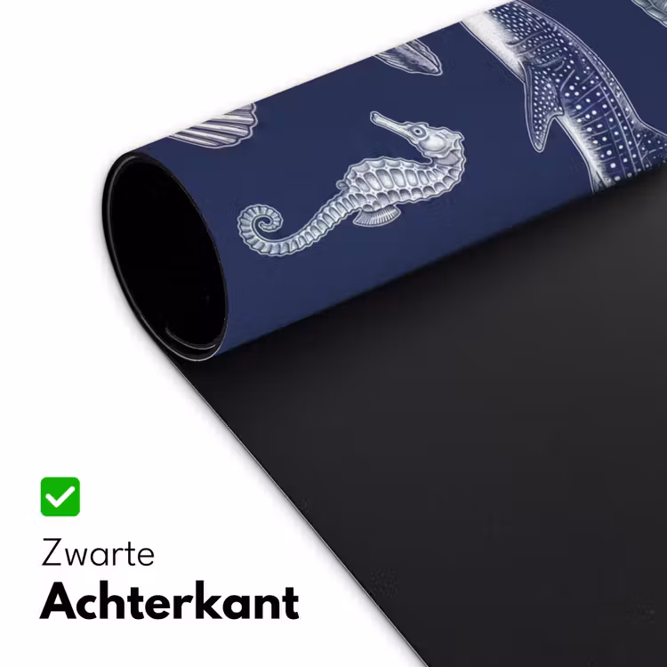 Bureau onderlegger - Dieren - Zeeleven - Oceaan - Graveren - Blauw — 5