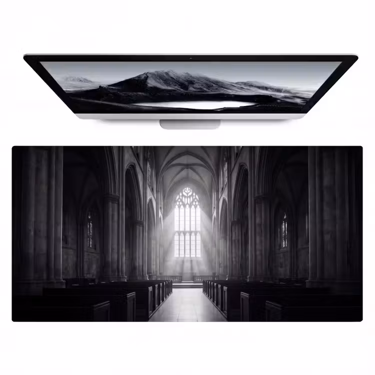 Bureau onderlegger - Kerk - Interieur - Lichtstralen - Architectuur - Klassiek — 1