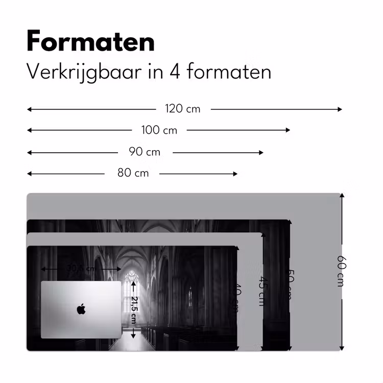 Bureau onderlegger - Kerk - Interieur - Lichtstralen - Architectuur - Klassiek — 8