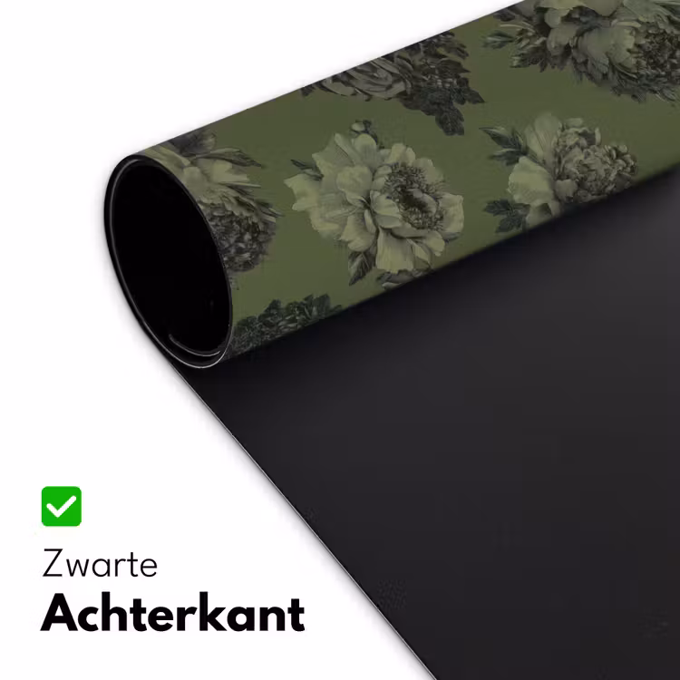 Bureau onderlegger - Klassiek - botanisch - Olijfgroen - Bloemen — 5
