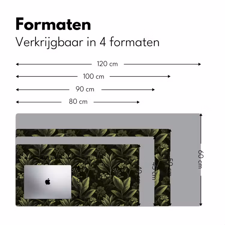 Bureau onderlegger - Klassiek - Donker - Botanisch - Planten — 8