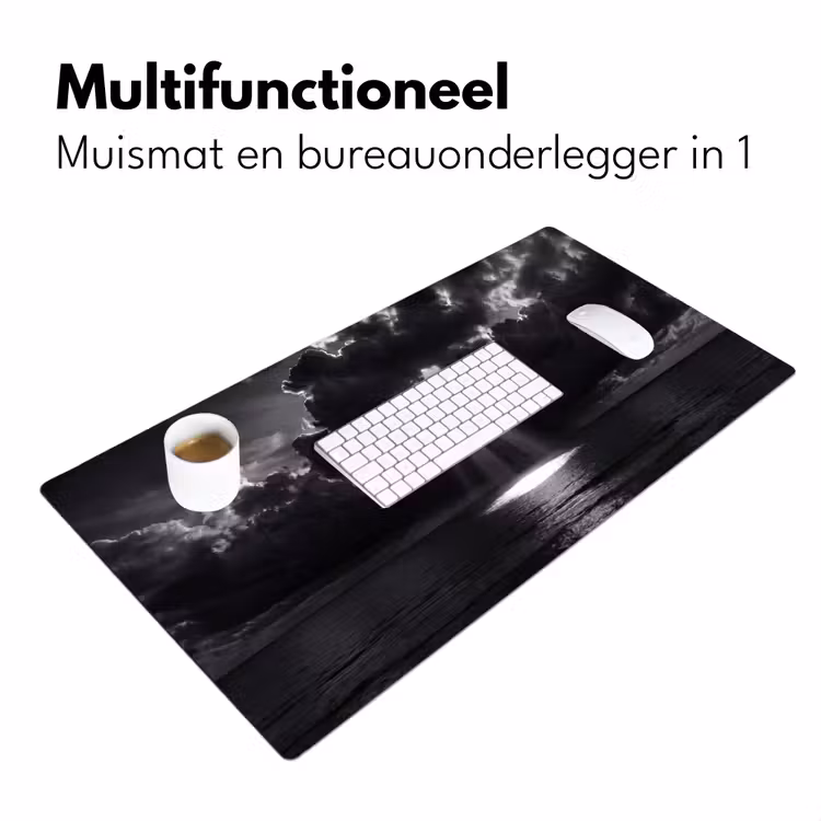 Bureau onderlegger - Licht - Wolken - Zee - Zwart-wit - Natuur — 7
