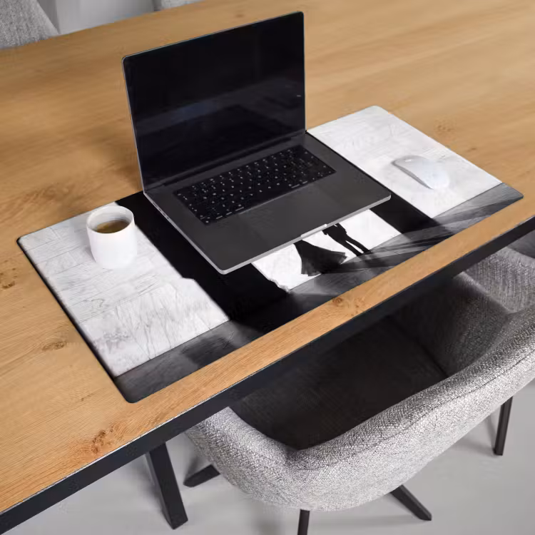 Bureau onderlegger - Mensen - Schaduw - Dans - Zwart-wit - Liefde — 3
